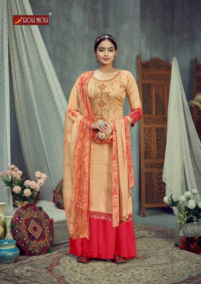 Roli Moli Sarina Heavy Cotton Designer Latest Fancy Dress Material Collection